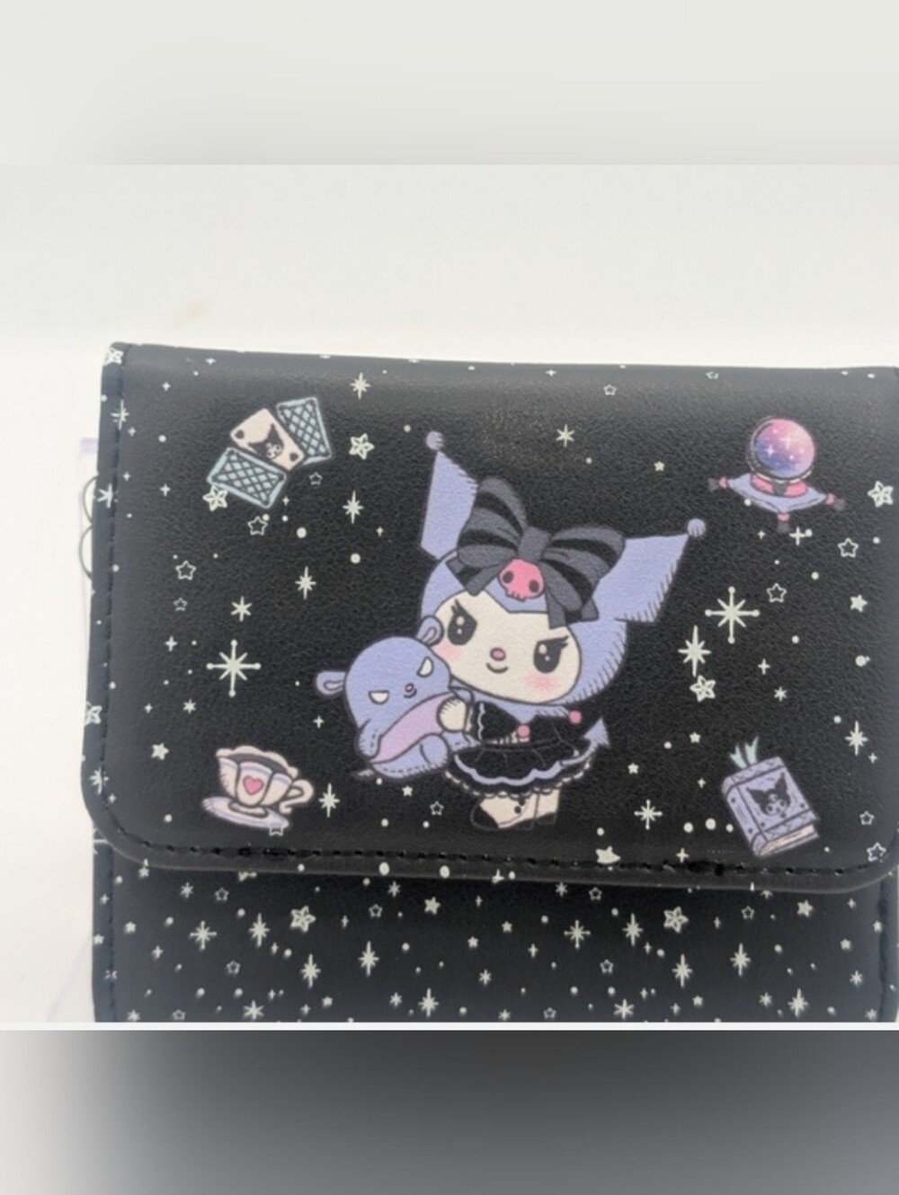 Loungefly Kuromi Glow In The Dark Wallet NWT & Purple Kuromi Bling Pen - Picture 8 of 10